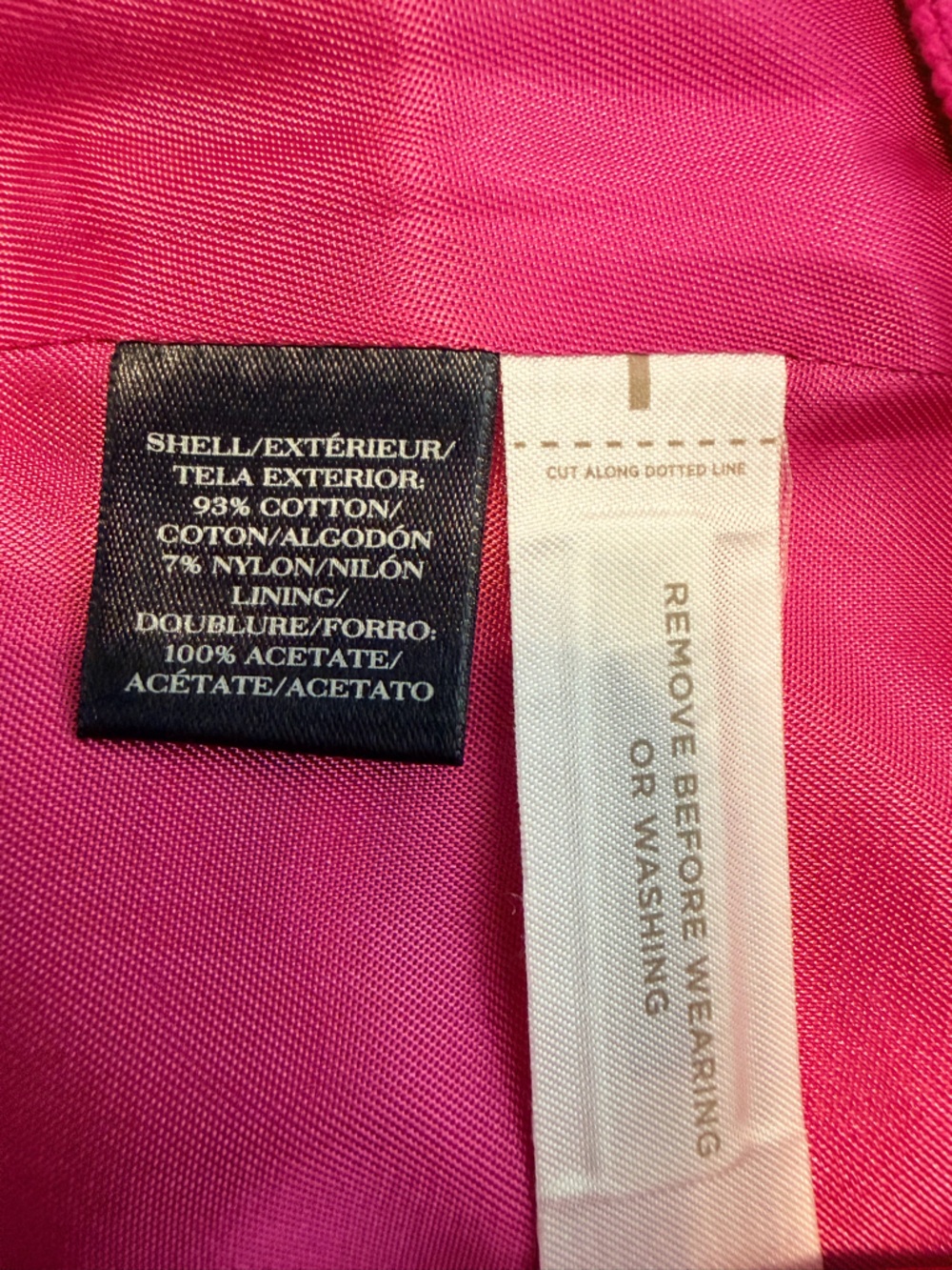 LOFT NWT Pink & Black Striped Block Mini Skirt - Picture 8 of 9